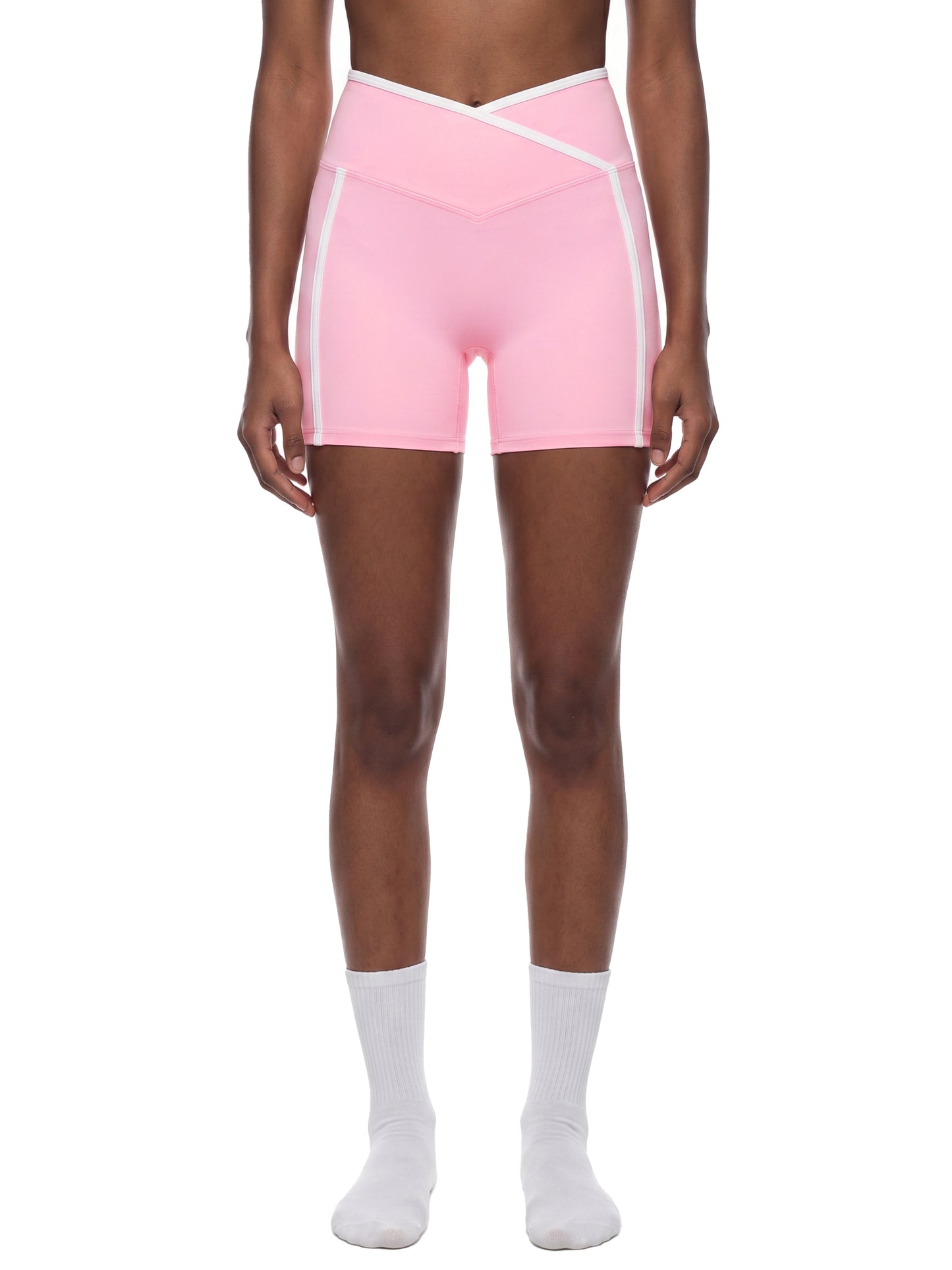 Women’s High Rise Color Block Shorts