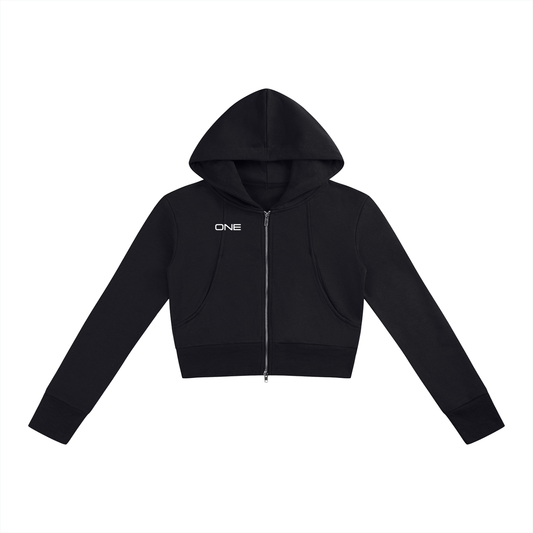 Women’s Slim Crop Full Zip Hoodie
