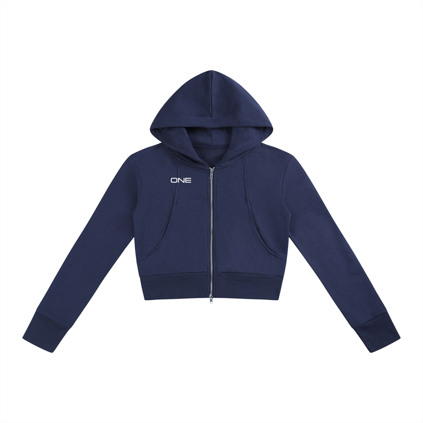 Women’s Slim Crop Full Zip Hoodie