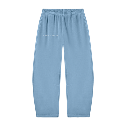Unisex Vintage Washed Barrel Leg Sweatpants